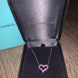 Tiffany’s Diamond and Pink Sapphire Heart Pendant